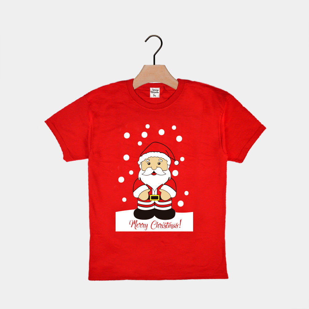 Playera Navideña para Niños Papá Noel