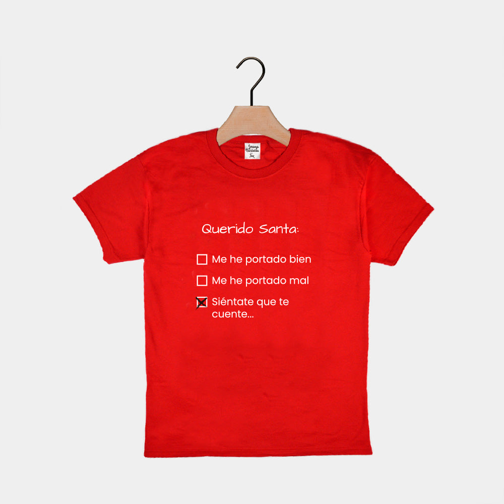 Playera Navideña para Niños Querido Santa