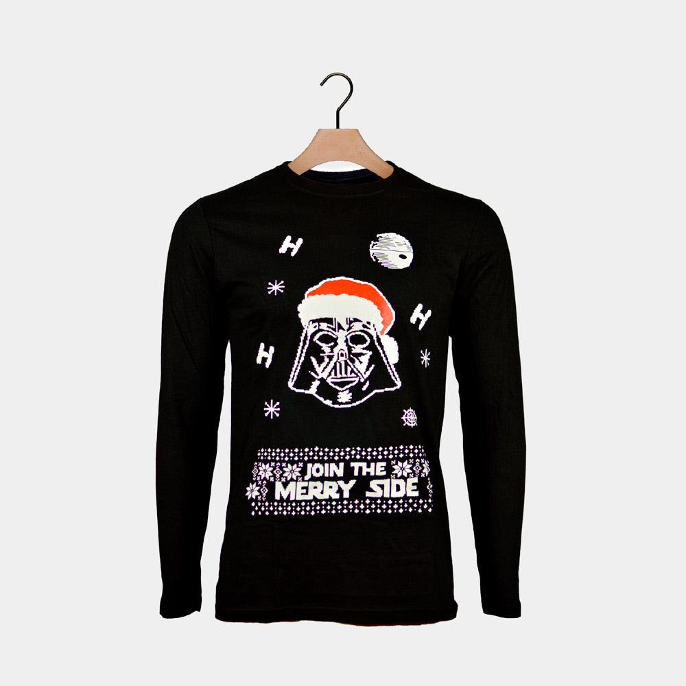 Playera Navideña Hombre y Mujer Manga Larga Star Wars Darth Vader