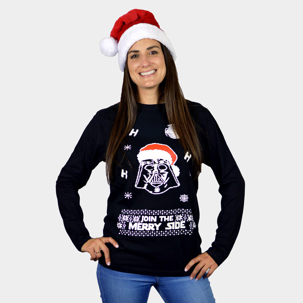 Playera Navideña Mujer Manga Larga Star Wars Darth Vader