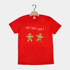 Playera Navideña Hombre Mujer Roja Gingerbreads