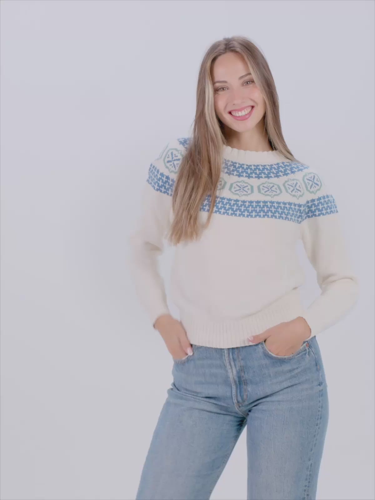 Suéter para Mujer de Algodón Orgánico Glacier