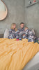 Pijama Navideña para Familia Azul con Corazones 