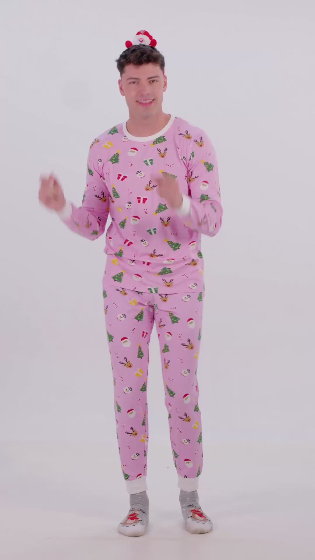 Pijama Navideña para Adultos Unisex Motivos Navideños Algodón Orgánico