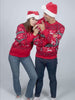Suéter de Navidad para Mujer y Hombre 
Rojo Canadá
