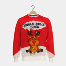 Suéter de Navidad Jingle Bells Suck Rojo