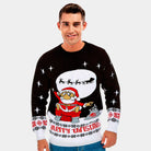 sueter Navideño Santa Descargando hombre