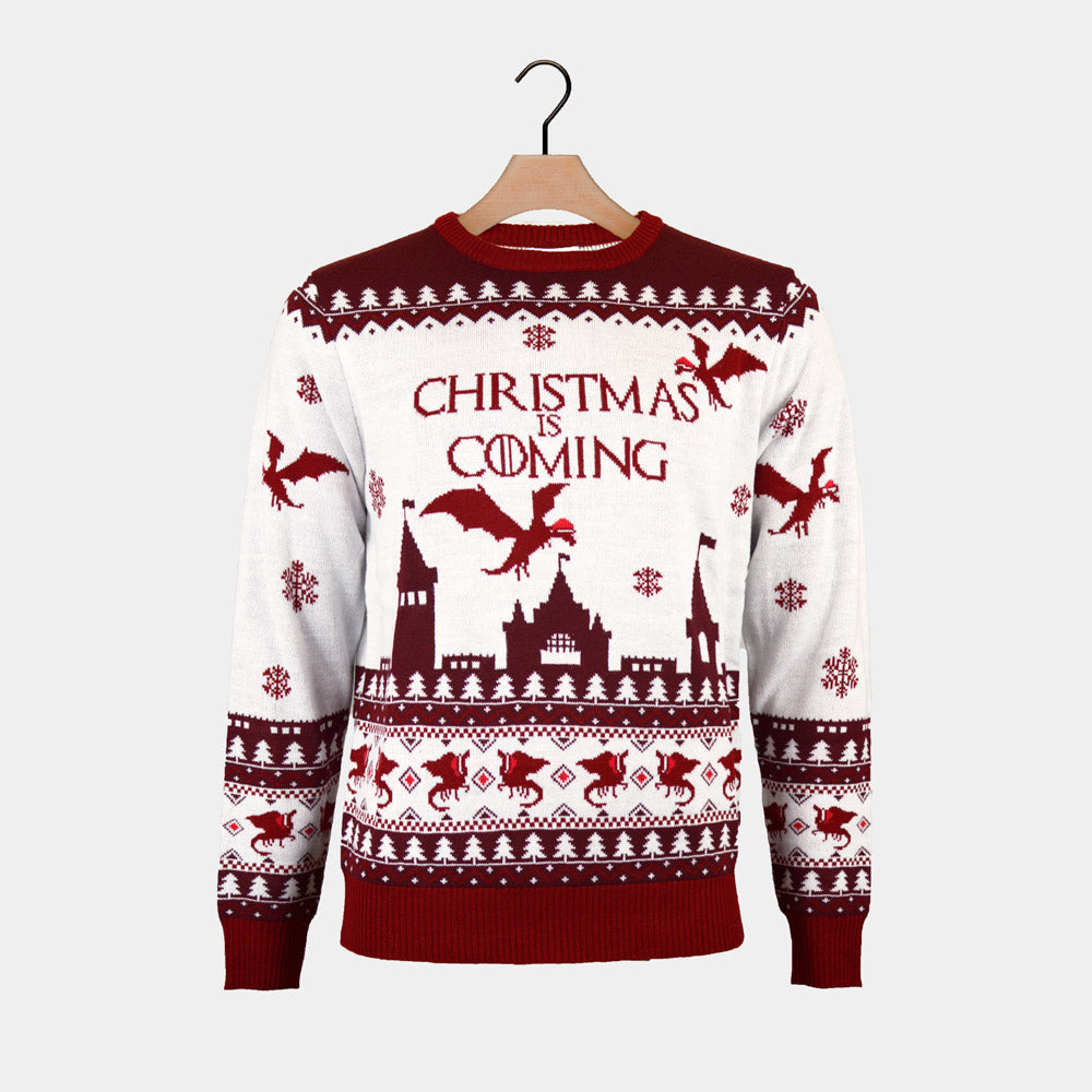 Suéter de Navidad  Christmas is Coming para Hombre
