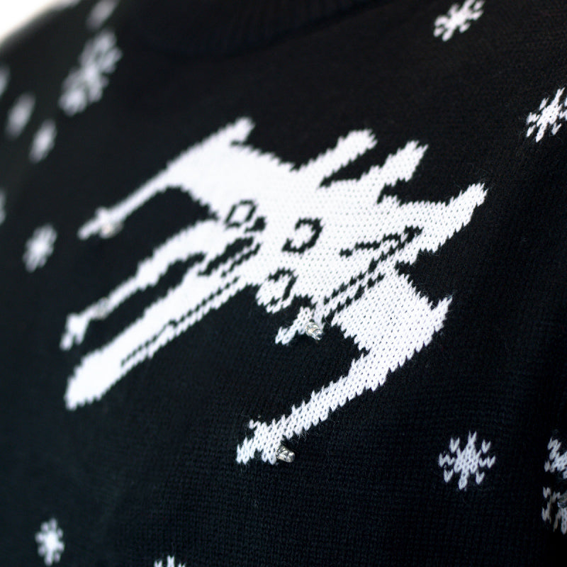 Suéter de Navidad con Luces LED para Hombre Join the Christmas Side detalle
