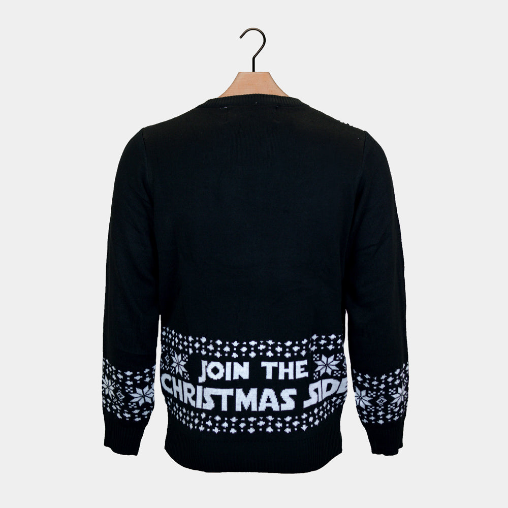 Suéter de Navidad con Luces LED para Hombre Join the Christmas Side espalda