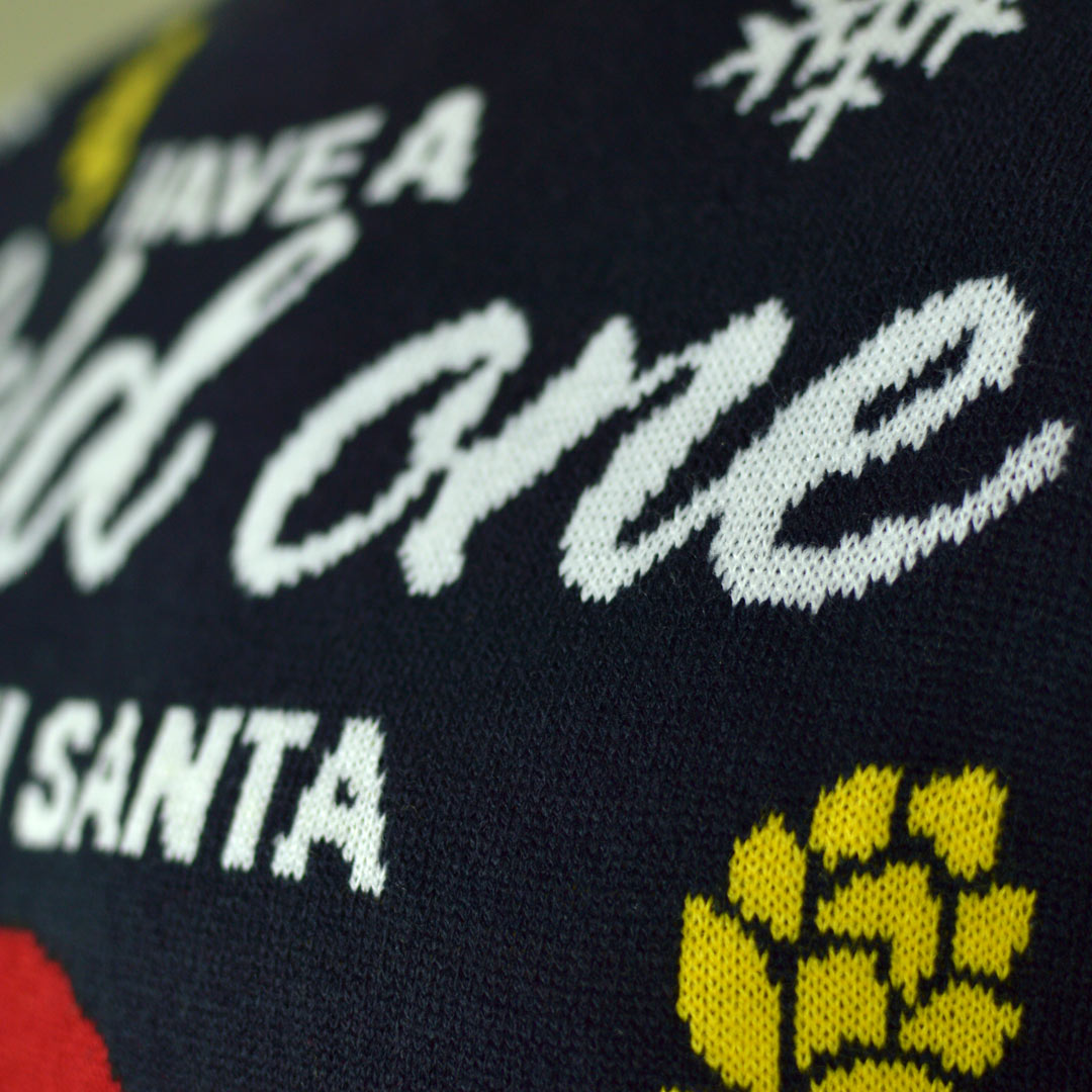 Suéter de Navidad con Luces LED para Mujer Santa con Cerveza Detalle