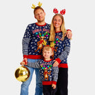 Suéter de Navidad de Luces LED para Familia Jingle Bells