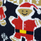 Suéter de Navidad de Luces LED para Familia Casa Gingerbread Detalle