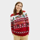 Suéter de Navidad para Familia Driving Home Mujer
