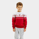 Suéter de Navidad Niño Familia Reno Adorable
