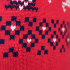 Suéter de Navidad para Familia Rojo Canadá detalle