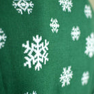 Suéter de Navidad para Familia Verde Holly Jolly Lentejuelas detalle Nieve
