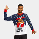 Suéter de Navidad para Familia Feliz Navidog Hombre