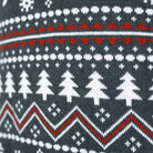 Suéter de Navidad Gris de cuello alto Hombre Renos Algodón Orgánico

