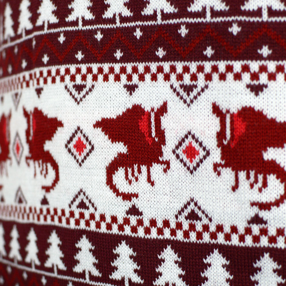Suéter de Navidad para Hombre Christmas is Coming Dragón
