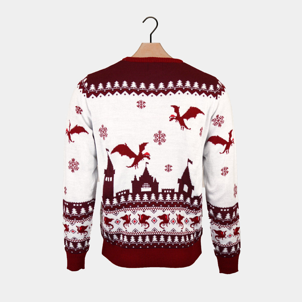 Suéter de Navidad para Hombre Rojo Christmas is Coming
