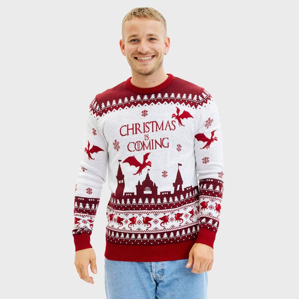Suéter de Navidad Hombre Christmas is Coming
