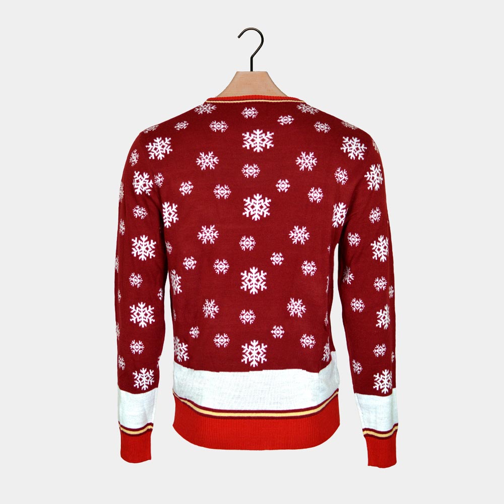 Suéter de Navidad para Hombre Jingles Ladies Lentejuelas espalda