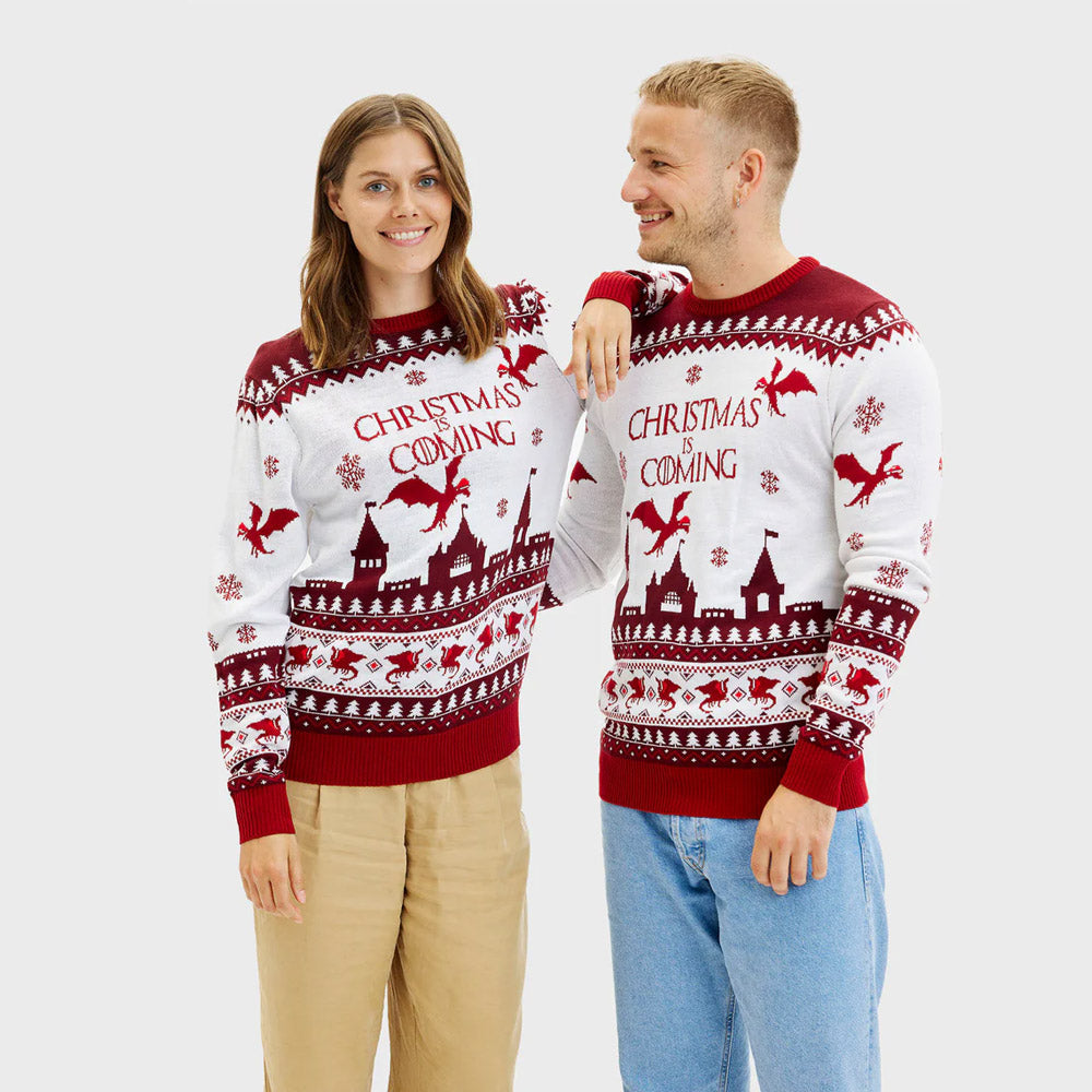 Suéter de Navidad para Hombre y Mujer Christmas is Coming
