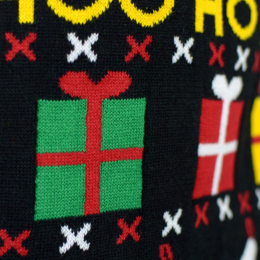 Suéter de Navidad Hombre Santa Regalos y Muñecos Orgánico Algodón 
