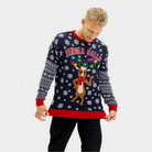 Suéter de Navidad con Luces LED para Hombre Jingle Bells
