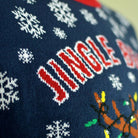 Suéter de Navidad con Luces LED Parejas Jingle Bells Detalle