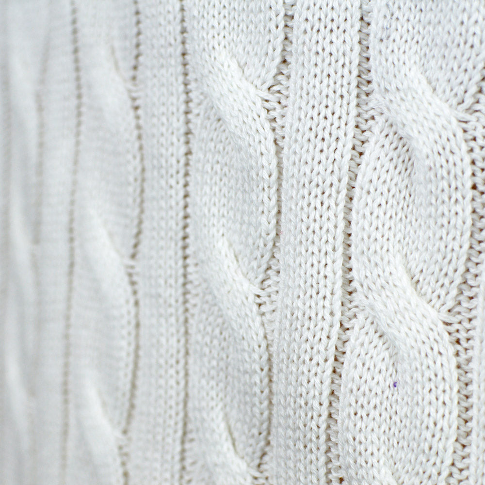 Suéter de Navidad para Mujer Elegante Blanco Alaska nudos