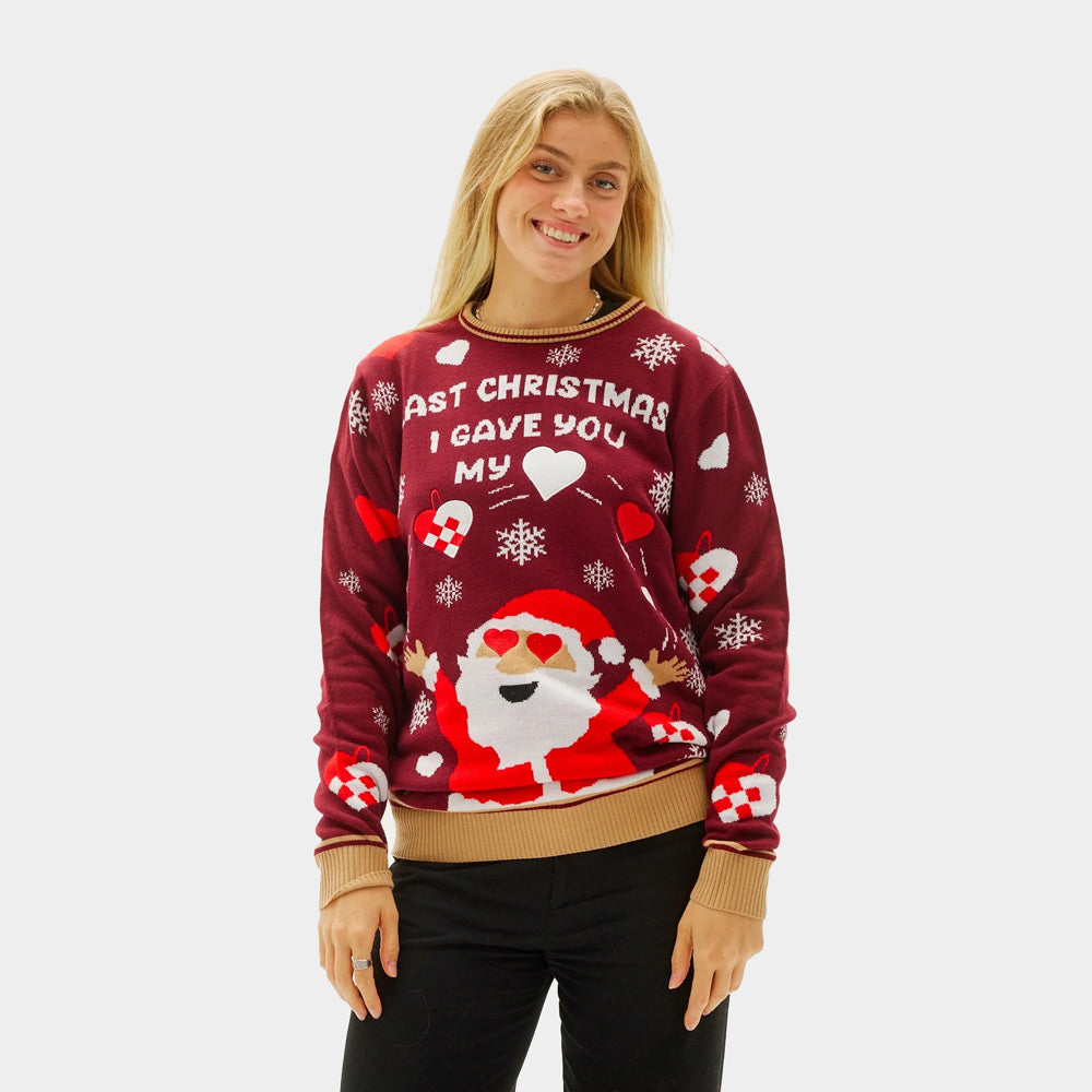 I gave you my Heart Suéter de Navidad para Mujer Last Christmas 