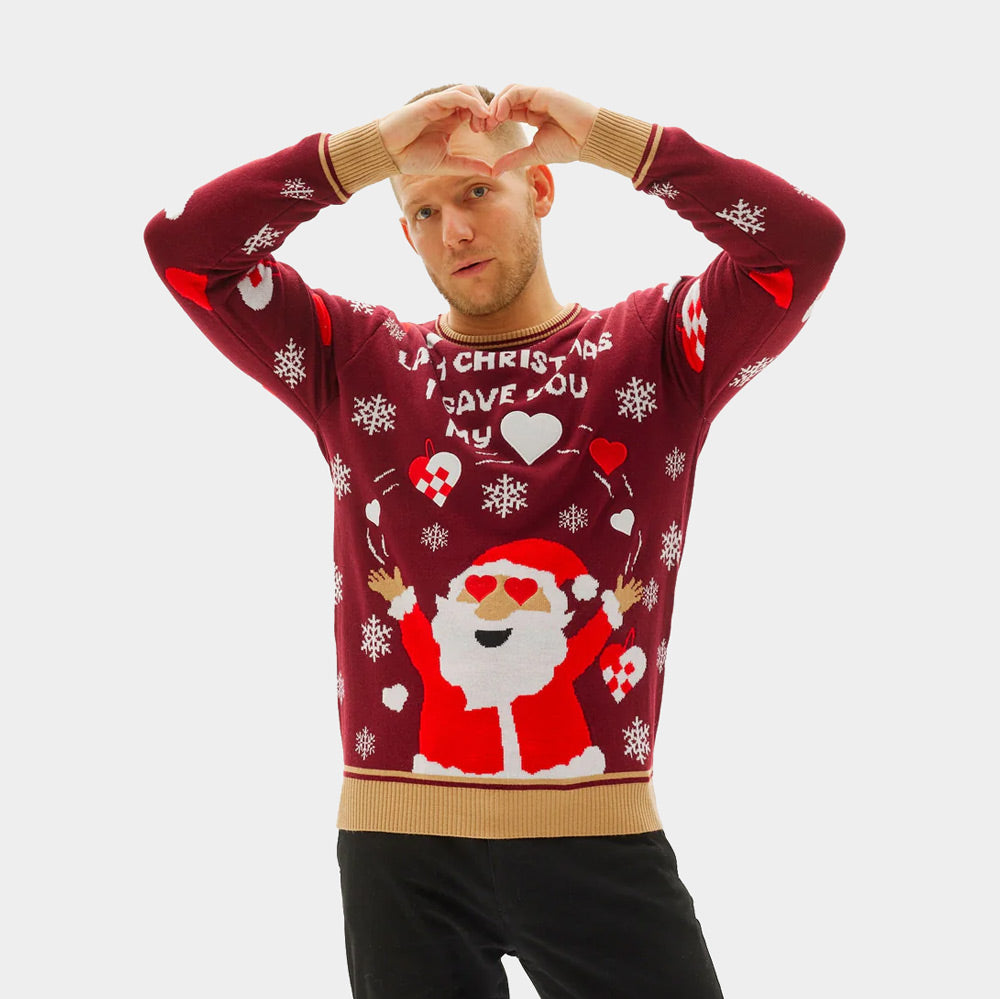 Suéter de Navidad para Mujer Last Christmas I gave you my Heart Hombre
