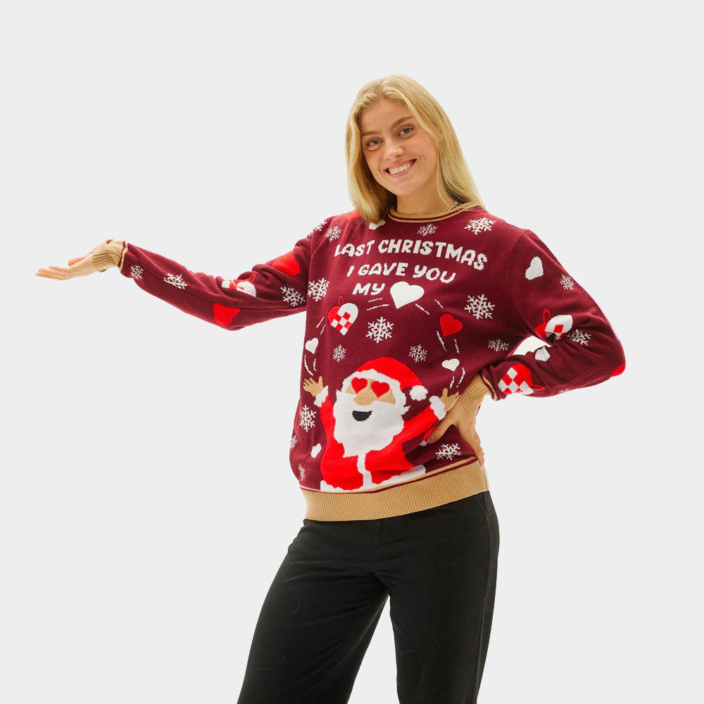 Suéter de Navidad para Mujer Last Christmas I gave you my Heart