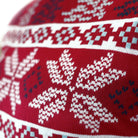 Suéter de Navidad para Mujer Rojo Clásico Estrellas Polares detalle