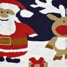 Suéter de Navidad Niña y Niño Papá Noel Reno Rudolph Algodón Orgánico Detalle