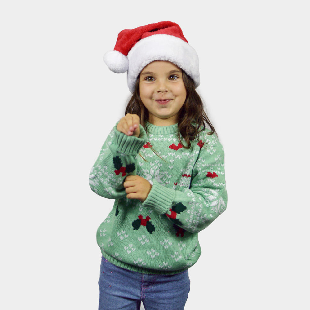 Suéter de Navidad para Niña y Niño Verde Sweet Christmas – Suéter Navideño