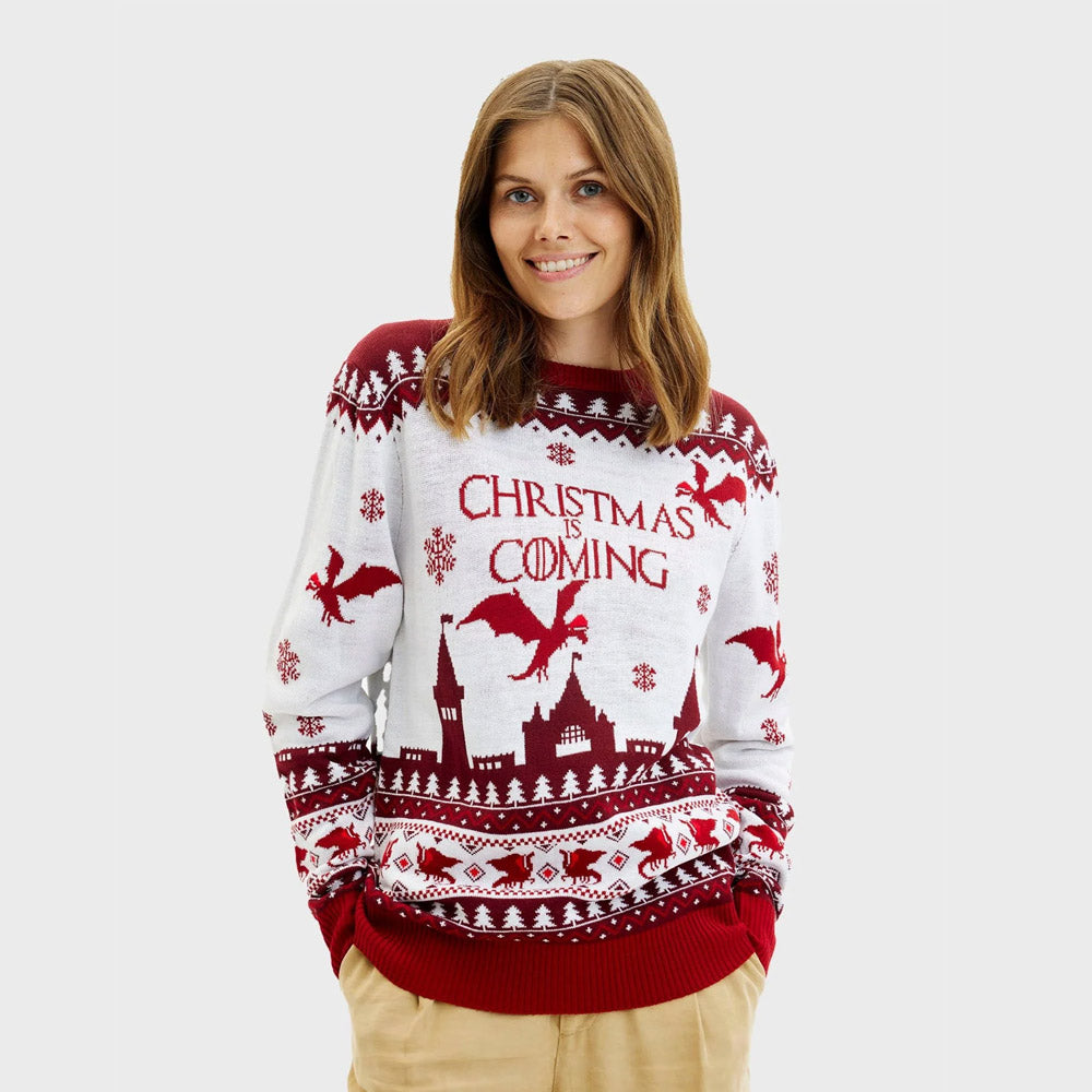 Suéter de Navidad para Mujer Christmas is Coming
