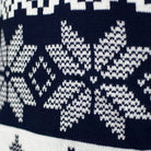 Suéter de Navidad Parejas Azul Polo Norte detalle
