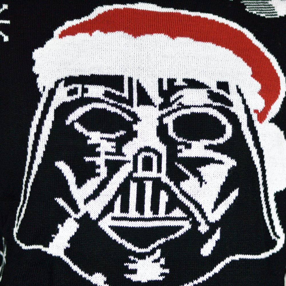 Suéter de Navidad Parejas Join The Merry Side detalle