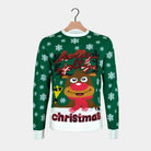 Suéter de Navidad Familia Verde Holly Jolly Lentejuelas
