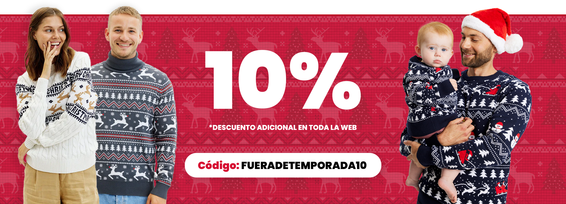 Suéter Navideño fuera de temporada descuento 
